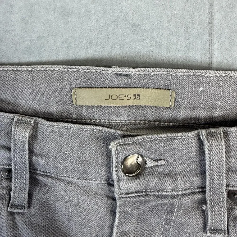Joes Jeans The Brixton Mens 30 Gray Light Wash Straight Narrow Stretch Denim